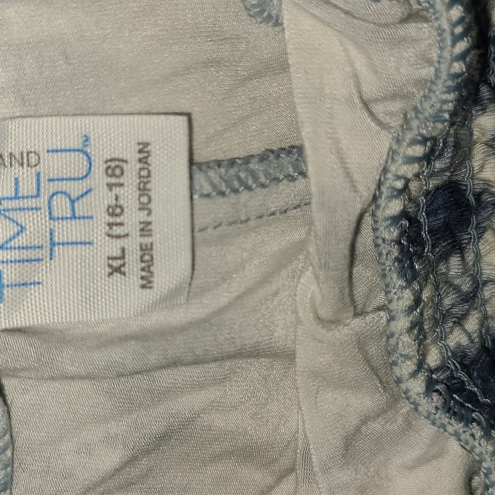 Time and Tru Navy Tie-Dye Athletic Shorts - Picture 2 of 2